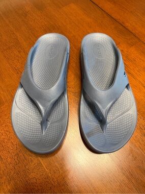 OOFOS OOriginal Recovery Sandal Flip Flop Unisex Men 8 Women 10 EU 41 Blue Thong